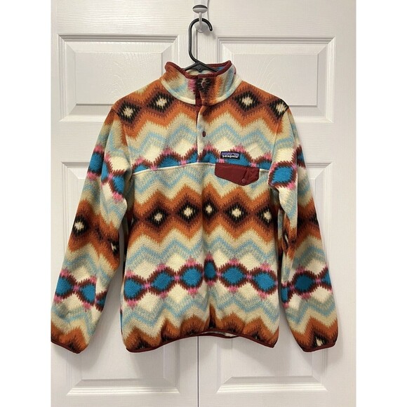 Patagonia Jackets & Blazers - Patagonia Synchilla Snap T Fleece Aztec Timber Twist Women’s Small Southwestern